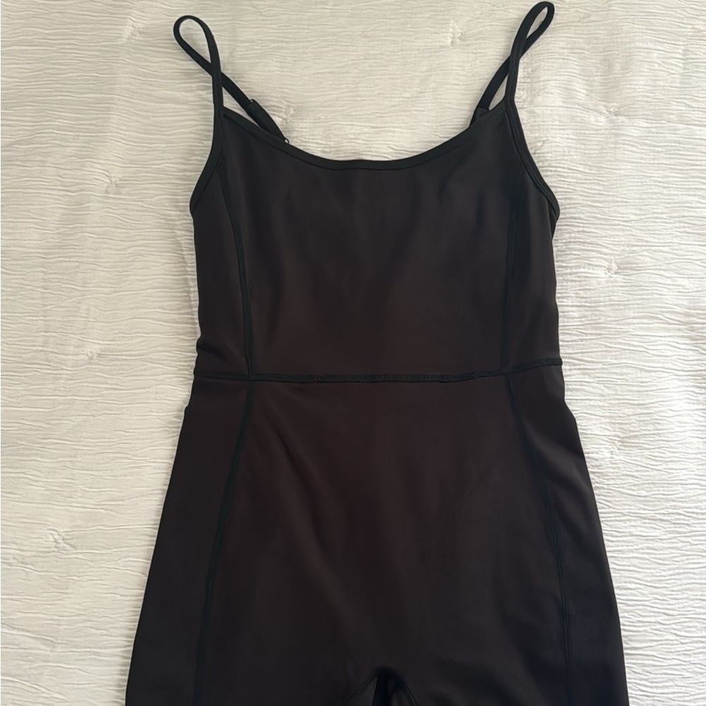 Black active bodysuit